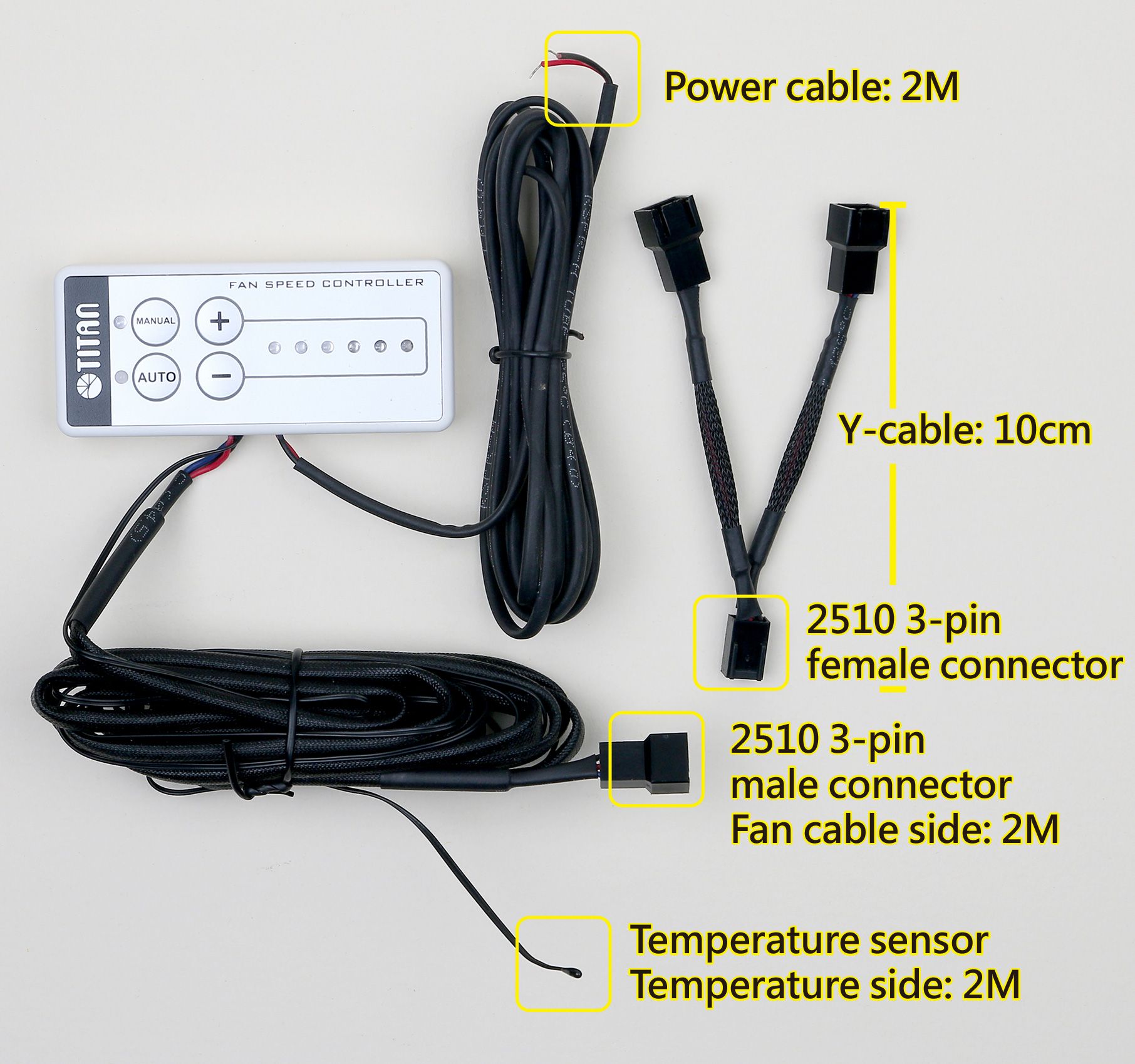 12V RV fan cable instruction